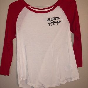 Soft n Sexy long sleeve baseball-style t-shirt